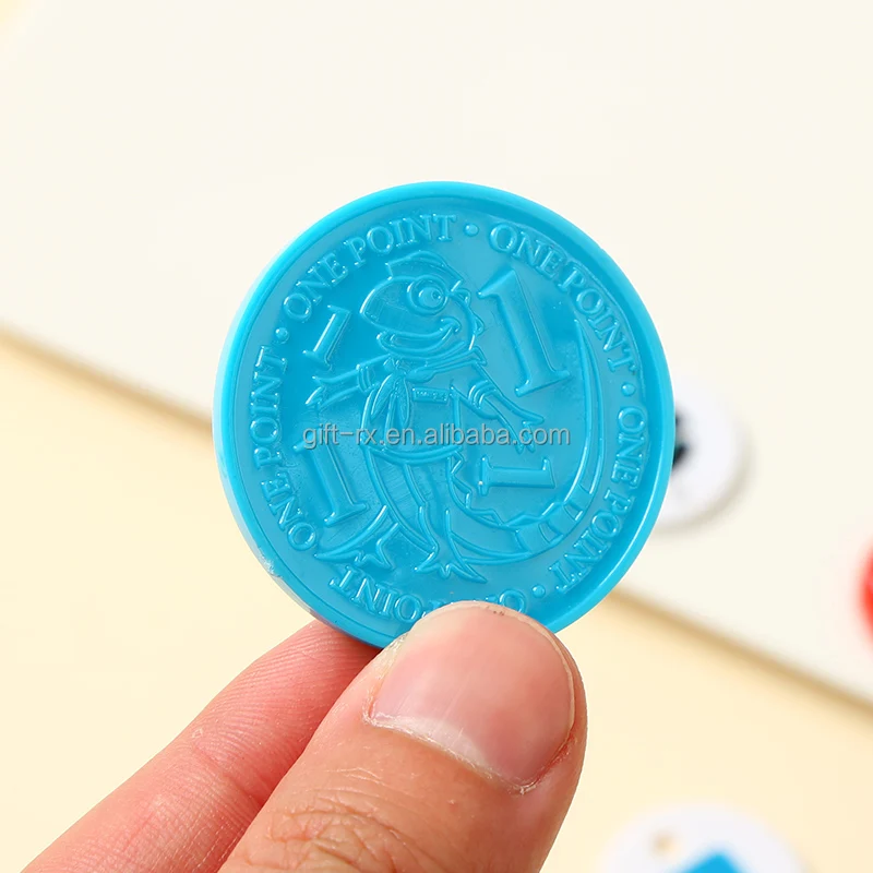High Quality Plastic Coin Type and Blank Style Bulk Custom Plastic Coins