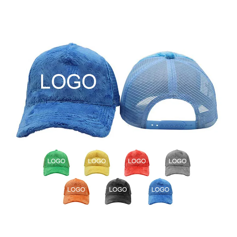 Пользовательский логотип печать вышитая сетка 5 панелей кепки бархатные кепки тракер