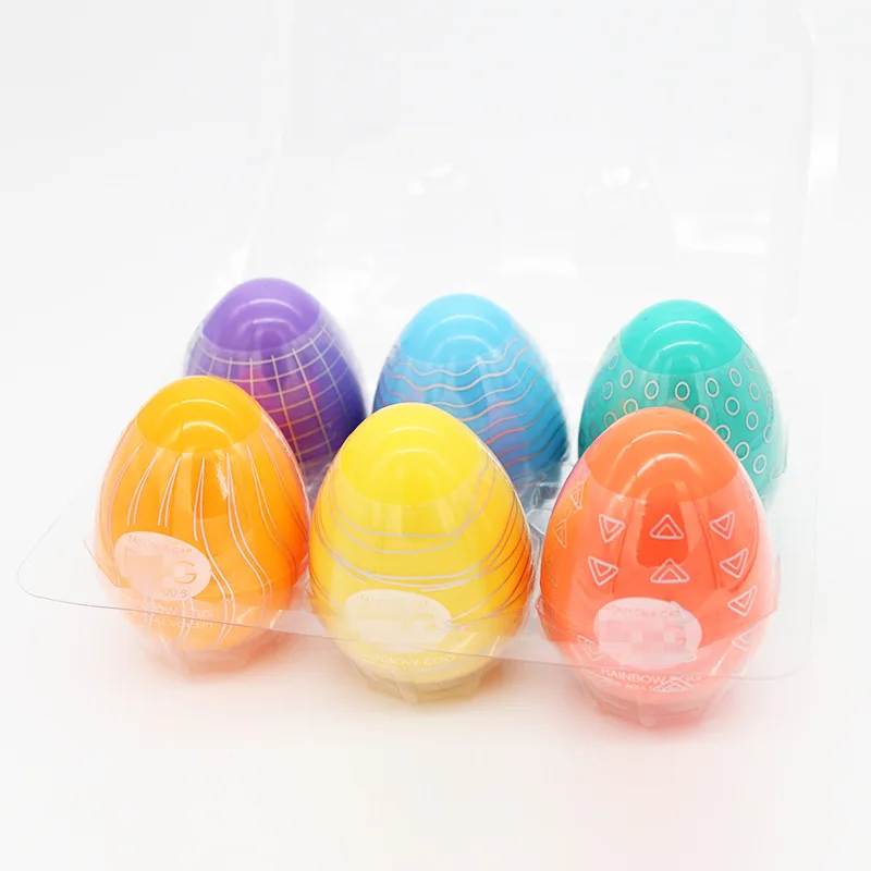 New Design Tpr 3d Realistic Variety of Color Pocket Pussy and Ass Eggs Sex  Toys Masturbator for Men Male