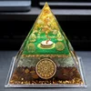 Yellow Crystal Tree Design