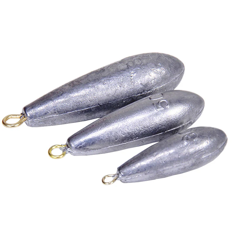 Bullet Shaped Weights Lead Sinkers Anti Dust Sea Fishing Fishing CL P8V L3X9
