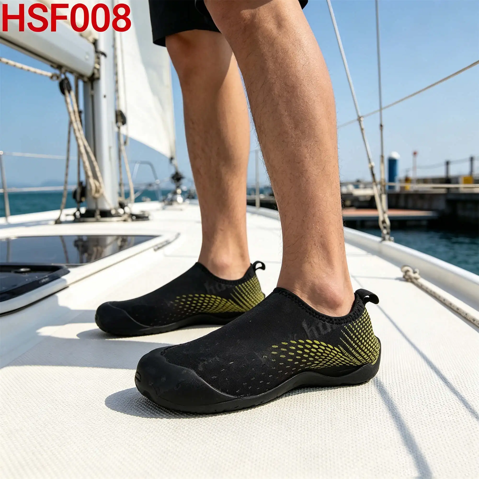 ZYF, kültéri vízi sportokhoz, csúszásgátló talpú fekete úszócipők, strand- és napozáshoz, gyors levegőszárítású anyagból készült vízicipők, HSF008
