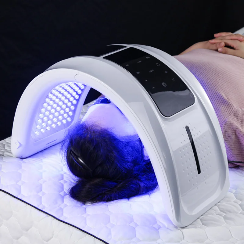 Portable 7 Color LED Facial Photon Light Therapy PDT Lamp Skin Care Facial Beauty Equipment Red Light Therapy Mask for Face