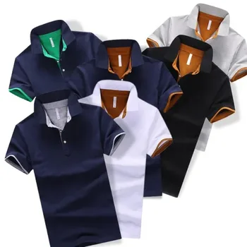 2021 Summer New Design Custom Logo Men Clothes Short Sleeved T Shirt Casual Lapel Business Polo Shirt