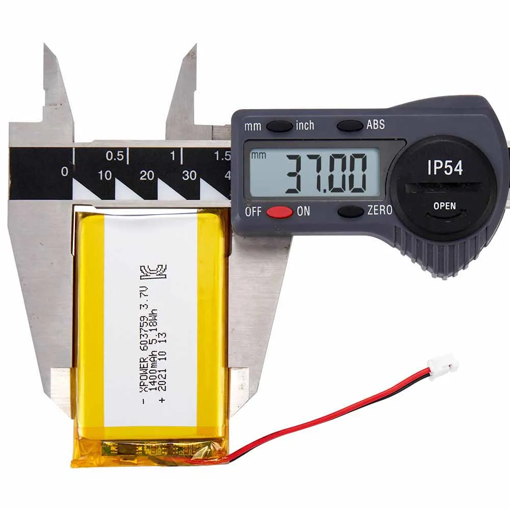 603759 3.7V 1400mah