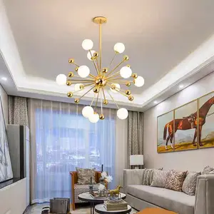 Modern Murano Glass LED Chandelier Ceiling Light Nordic Ceiling Lighting Chandelier for Living Room