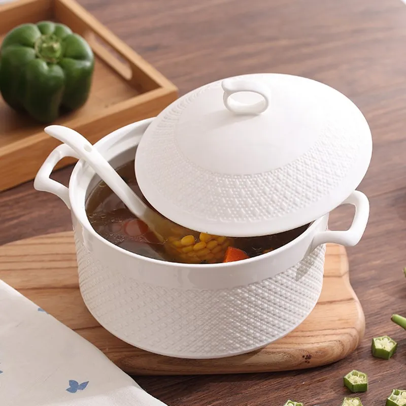 Buy Wholesale China Factory Direct Soup Bowl Soup Pot Ceramic Soup Set With  Iron Stand & Ceramic Soup Sets at USD 2.5