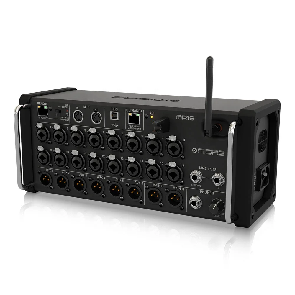 Midas MR18 Digital Rack Mixer - 18-Channel Stage Console