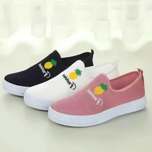 Women's Low-Cut Canvas Sports Shoes Non-Slip Slip-On Casual Style Autumn Soft-Soled Walking Running Fashion Trend