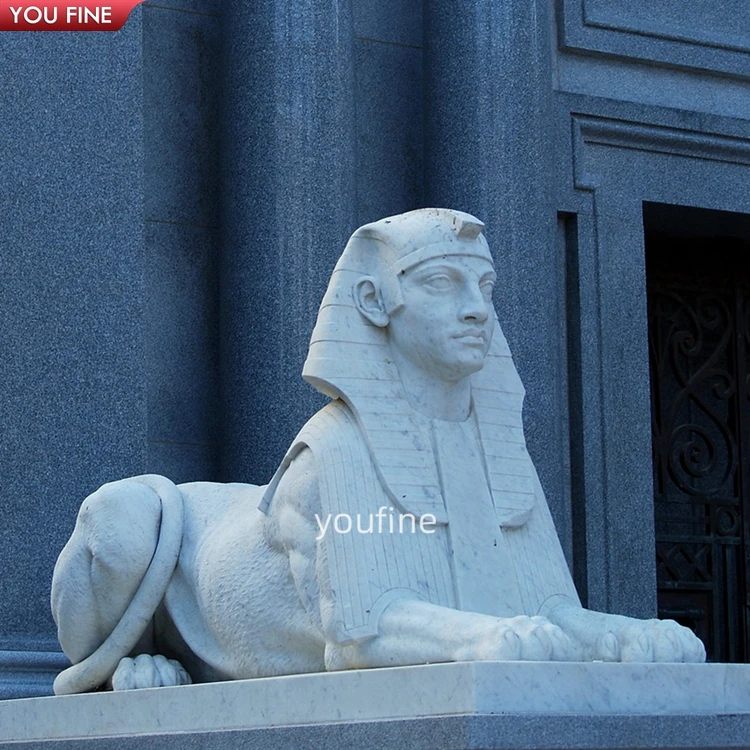 屋外庭園用等身大エジプト産大理石スフィンクス彫刻像| Alibaba.com