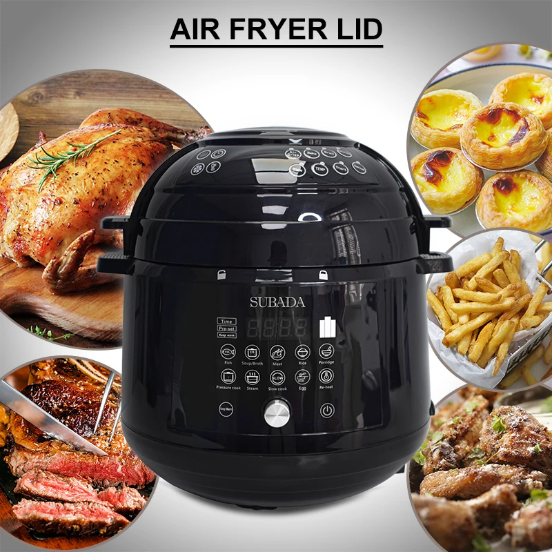 Al-in-1 Air Fryer And Electric Pressure Cooker Combo With 2 Lids Air Fries,  Steams, Slow Cooks, Saute, Dehydrate Rice Cooker - Buy Al-in-1 Air Fryer  And Electric Pressure Cooker Combo With 2