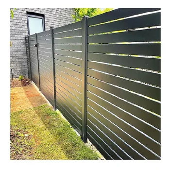 Hot Sale Good Quality Outdoor Metal Black Aluminum Privacy Fence ...