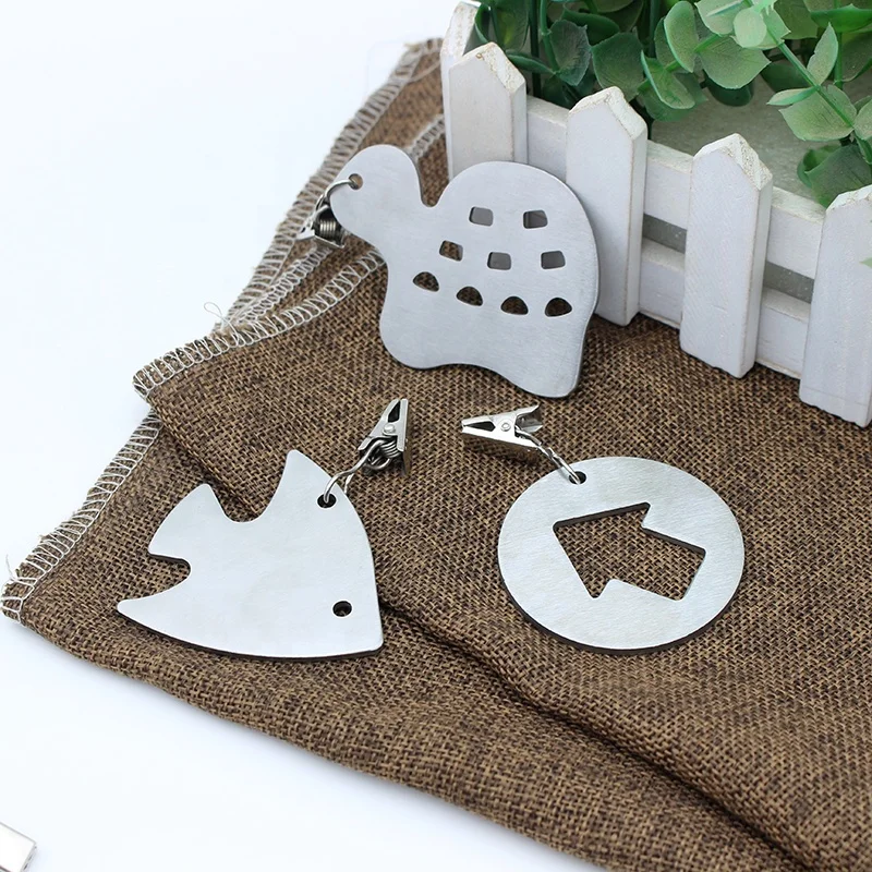 Custom Design Animals Tablecloths Pendant Clamp Stainless Steel Table Cloth Weight Clips