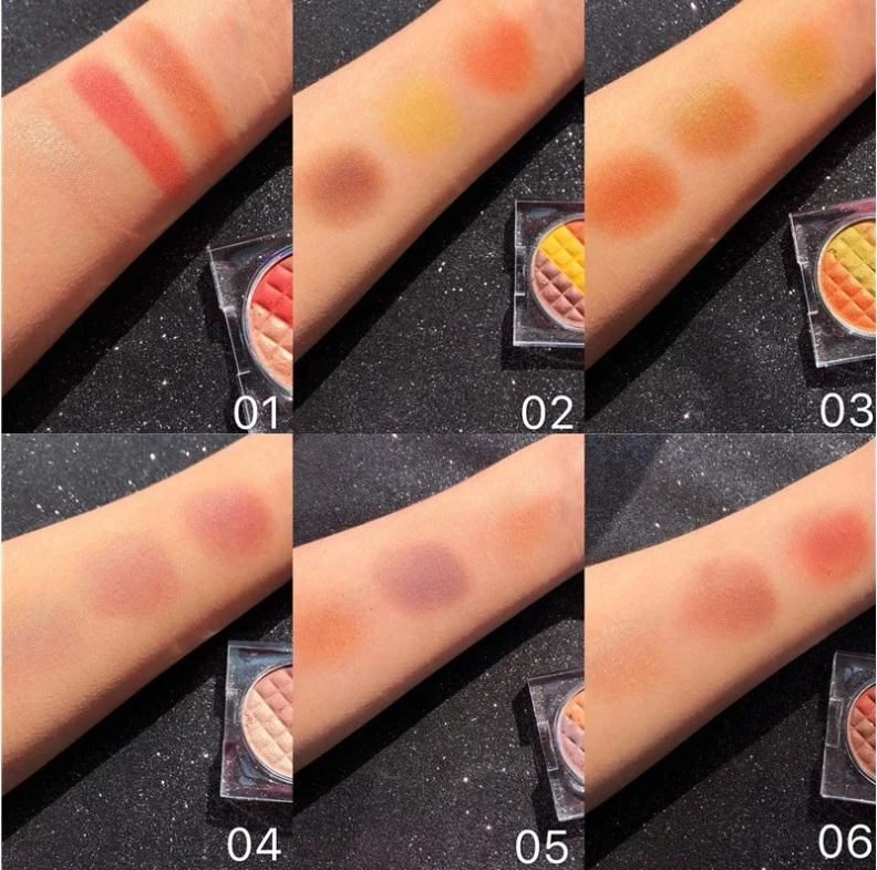 Компактная Трехцветная шоколадная Косметика Премиум-Качества, косметические инструменты, палитра теней для век частной торговой марки