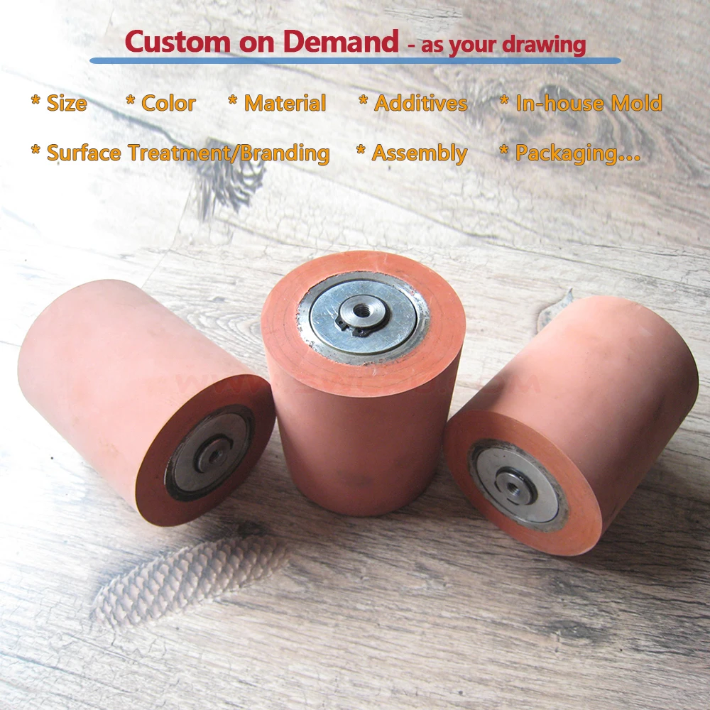 ISO Factory Roller Manufacturer Hot Stamping Customized Low Price Silicone Rubber Roller