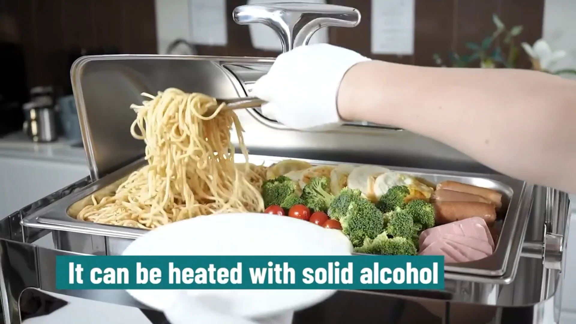 Luxury Chaffing Dishes Buffet Display Container Equipment Stainless