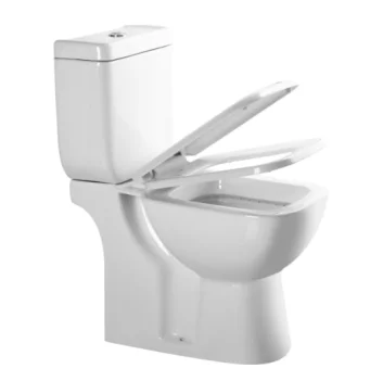 AIDI Modern Bathroom Box Rim P-trap Square Shape Two Piece Toilet factory