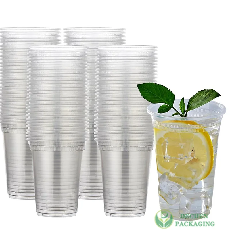 Plastic Cup Hot Juice Cups With Straw
