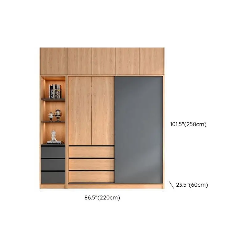 Modern Clothes Cabinet Simple Wardrobe Wooden Bedroom Wardrobe White ...