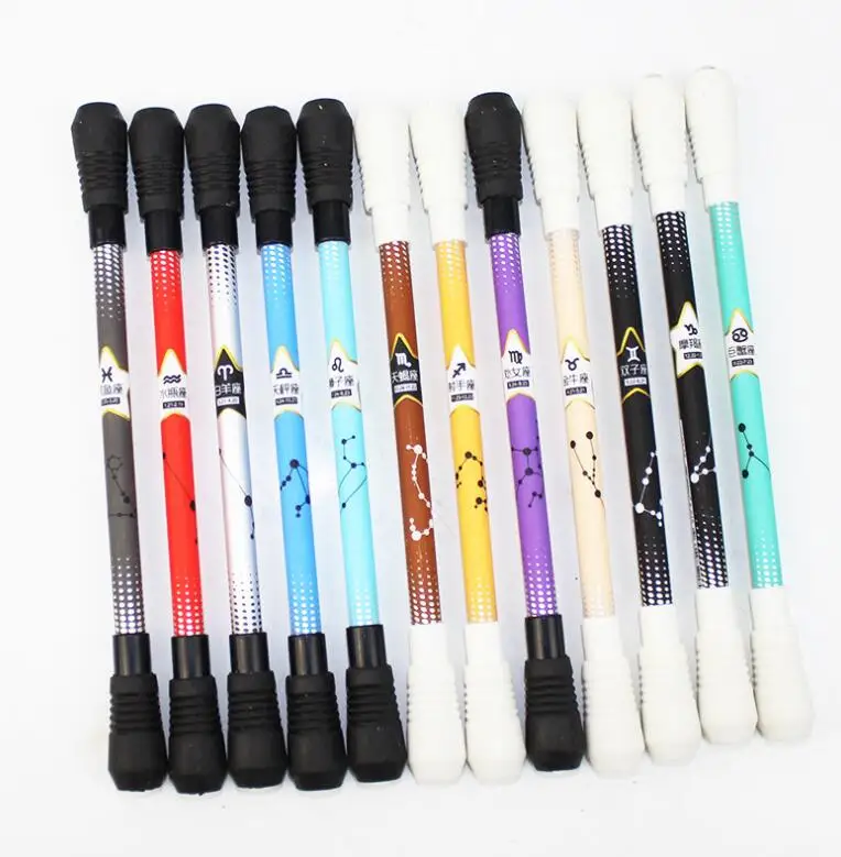 Kids Spinning Gaming Pen Plastic Students Writing Toy Ballpoint Rotating Pencil 