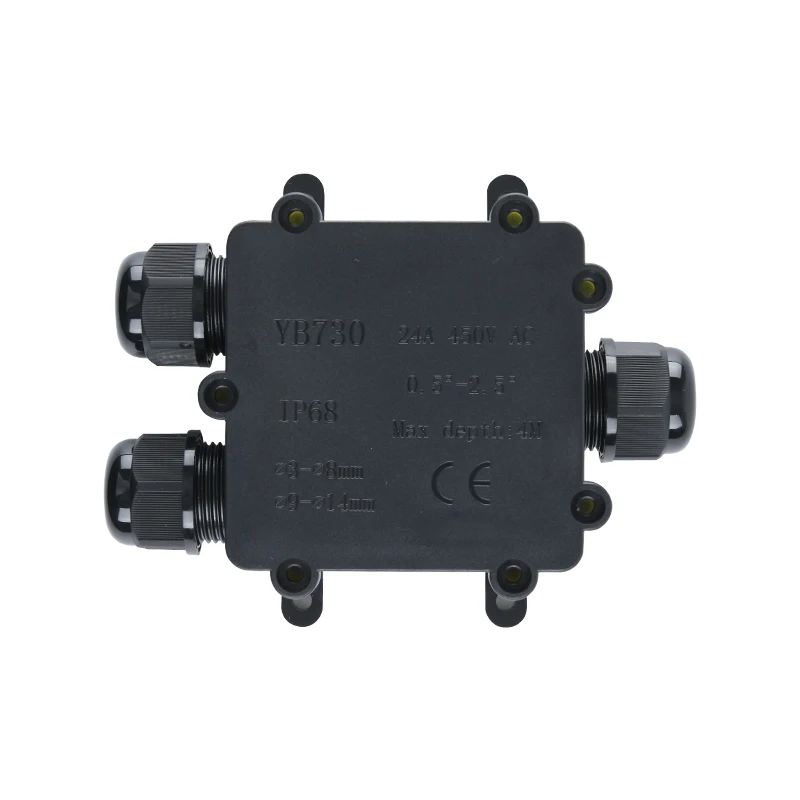 Deenlai Y Shape Waterproof Ip68 Electrical Junction Box Distribution ...