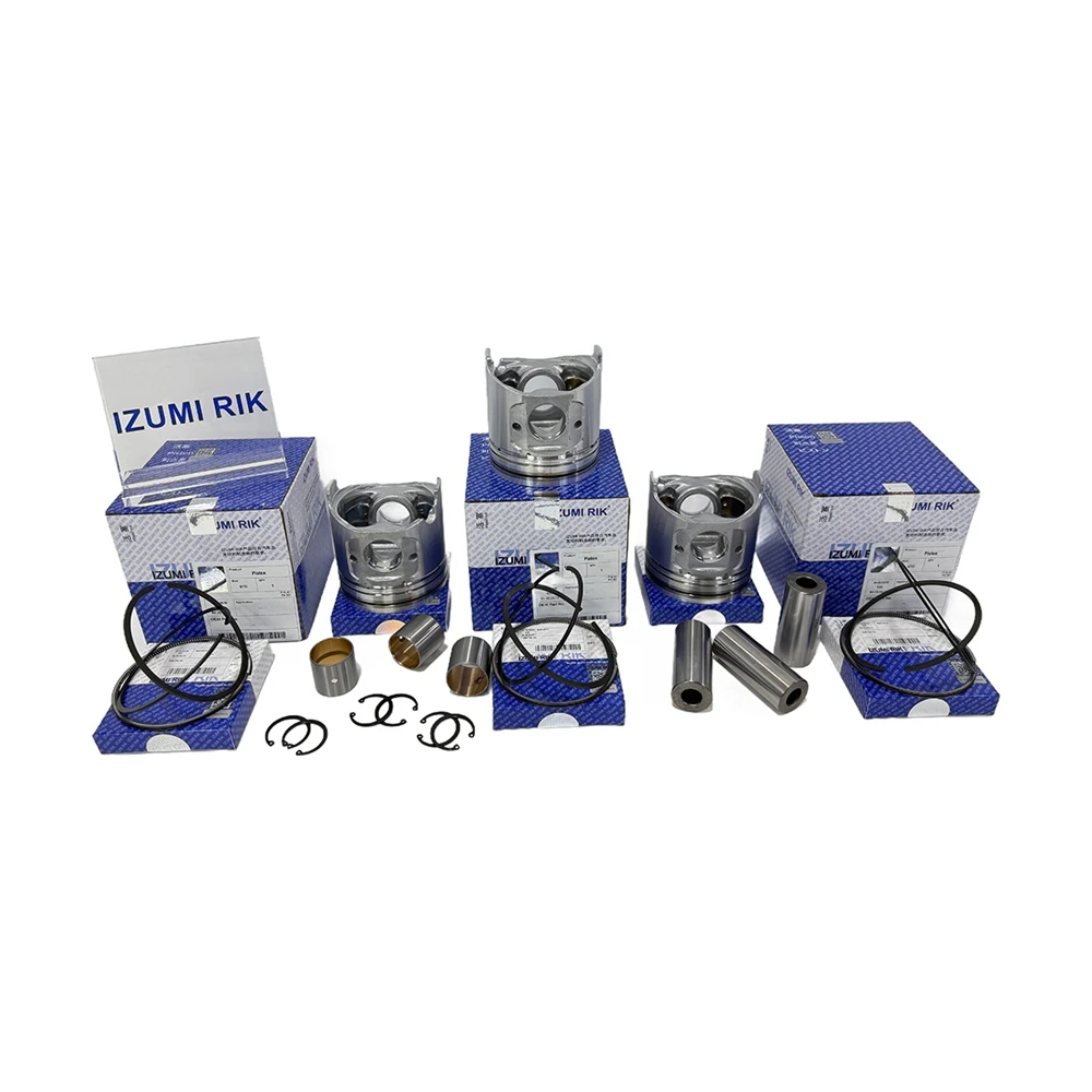 Genuine Engine Parts IZUMI RIK 3TNE72 3TNE74 3TNE74B Piston & Piston Ring Set for Yanmar
