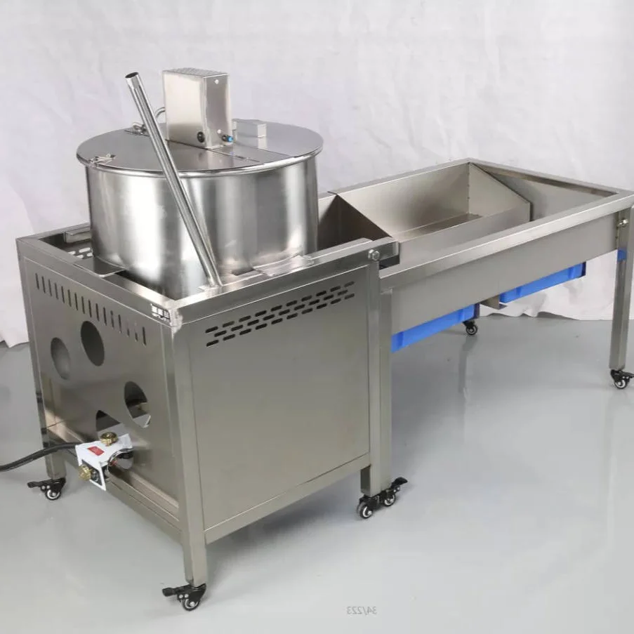 Stainless Steel Body Automatic Control Electric Operated Gas Popcorn Machine Machine Popcorn Professional