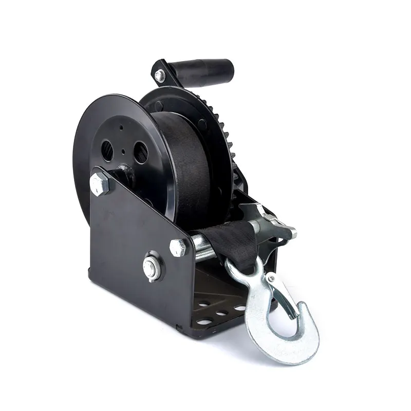 Portable Mini Manual Hand Winch With Rope Gear Winch 1600lbs Anchor ...