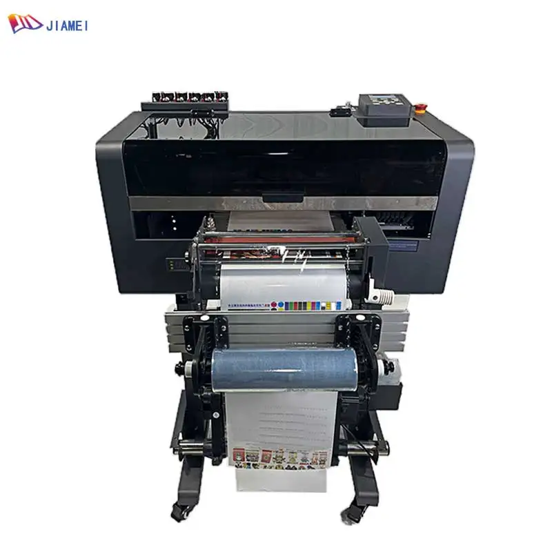 Suitable for Bottle Jar Cup Sticker Printing New Uv Inkjet Printer Multifunction Uv Dtf Printer with Laminator supplier