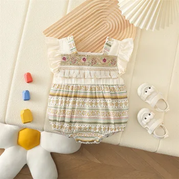 Baby rompers baby clothes romper summer 2024 New newborn baby Summer wear