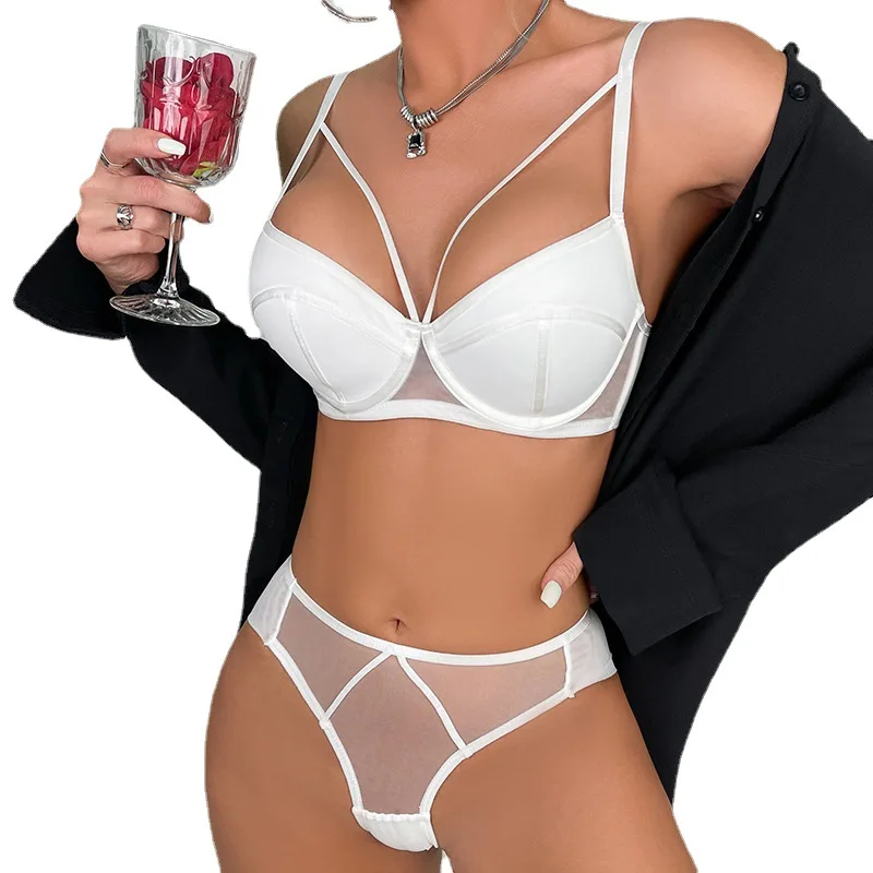 ODM/OEM Transparent Lingerie Set Two Piece Mature Women Sexy Lingerie Pics Ladies Sexy Nighties Lingerie