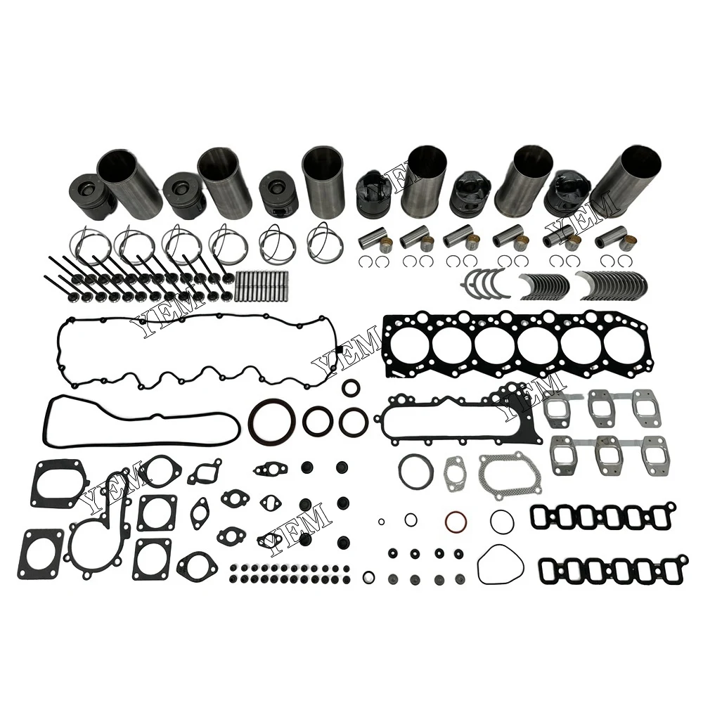 1HD Overhaul Rebuild Kit With Gaket Kit Piston Valve for Toyota Engine 4