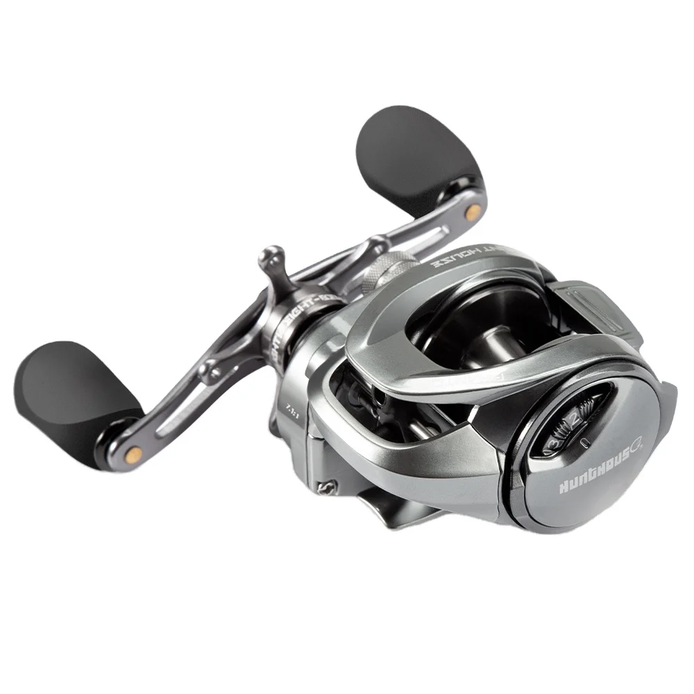baitcast reels with high drag Dr.Fish Baitcasting Line Counter (2+1 BBS,18LB MAX Drag) Reaction Tackle ReactCast Baitcasting Reel high Hunthouse Saltwater Fishing Reels High