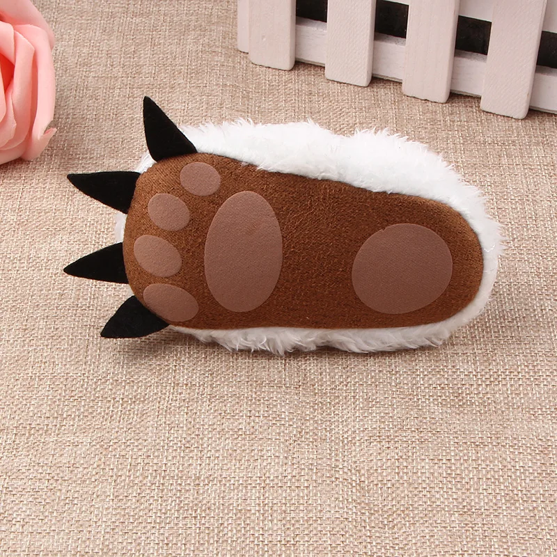 Китайские домашние игрушечные тапочки для спальни плоские пушистые животные мягкие когти динозавров Симпатичные хлопковые плюшевые