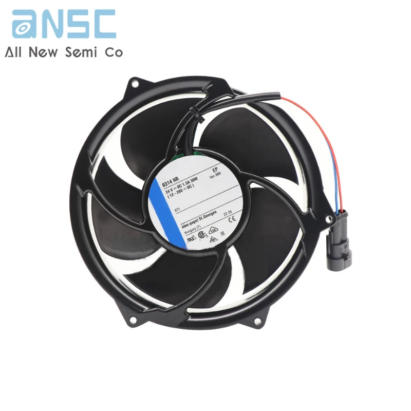 Original Axial fan 6314HR-900 17CM 17251 24V 36W brand new fan with plug