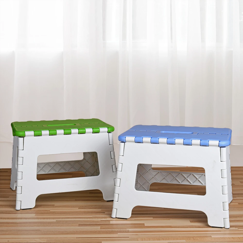 Aohea One Step Folding Portable Folding Stool Kitchen Step Stools Plastic Folding Step Stool Portable Small