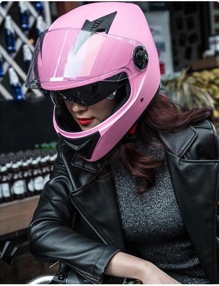 New Double Motorcycle Helmet Off Road Bike Motocicleta Casco Motocross