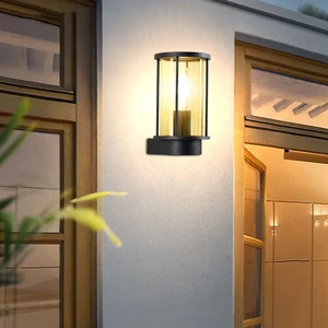 Vertak Modern E27 Wall Lights Hot Sale Waterproof IP44 Solar Powered Outdoor Wall Lights for Garden Patio Deck