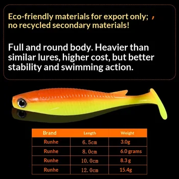 Stainless Steel Artificial Soft Bait Lure for Bass Freshwater Two-Color T-Tail Jig Head Snakehead Mandarin Fish Wholesale – Soft Lure – view 5