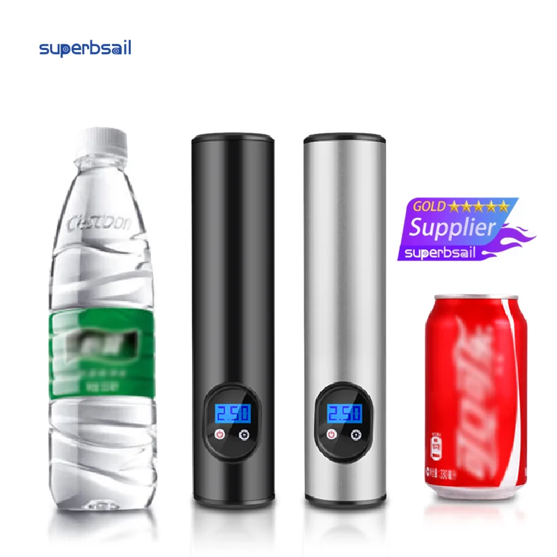 Superbsail 150PSI High Pressure Digital Bicycle Mini Air Pump 4 Nozzles For Car Electric Scooter Bike Cycle Ball Tire Inflator