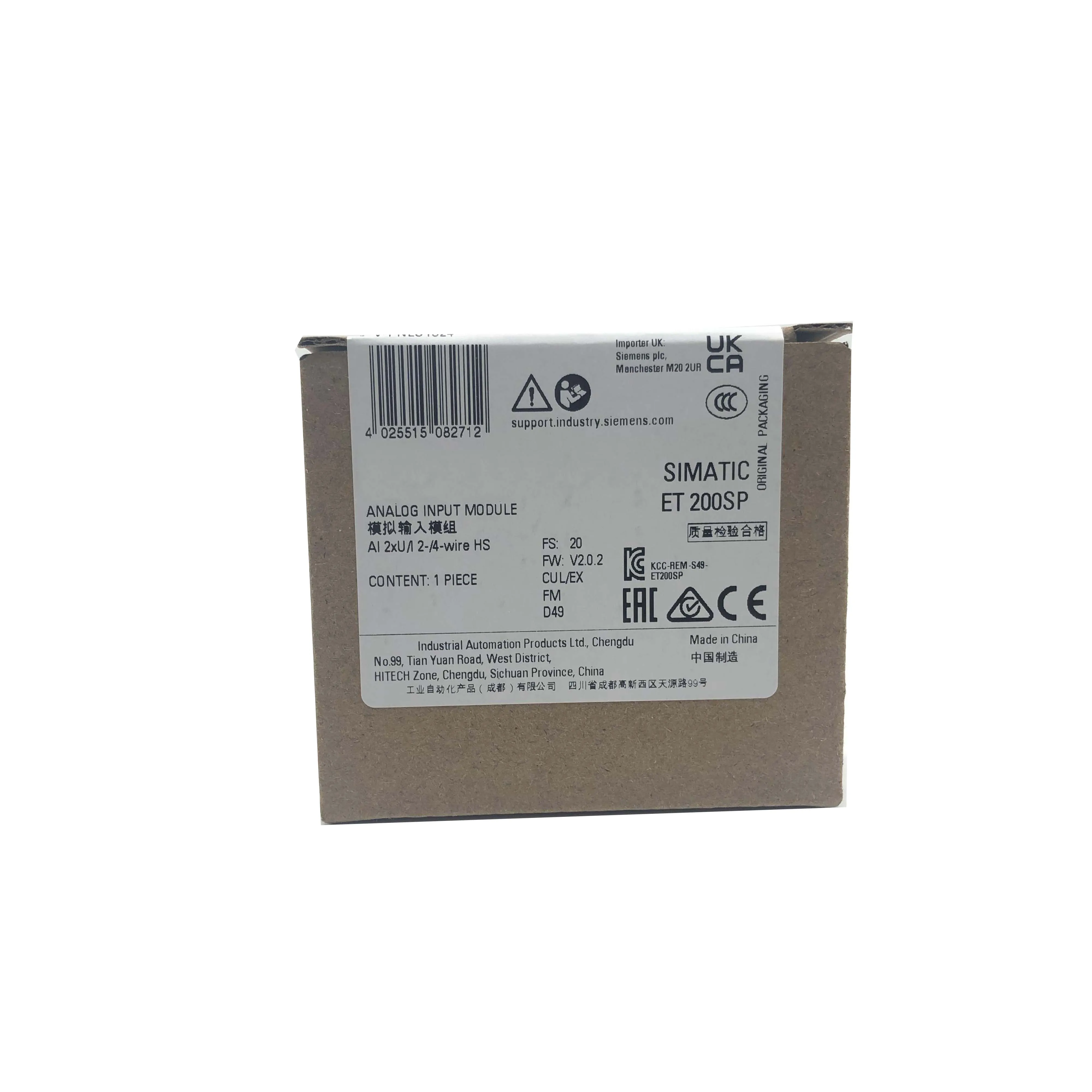 new original 6es7 134 6hb00 0da1 6es7134 6hb00 0da1 analog input module for siemens simatic et200sp series features 2 channel high precision rtd temperature input electrical isolation and fast signal acquisition-1