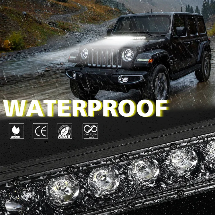 20 Inch Ultra Slim LED Light Bar – Single Row Combo Spot/Flood – 234W, IP67, For Truck SUV ATV