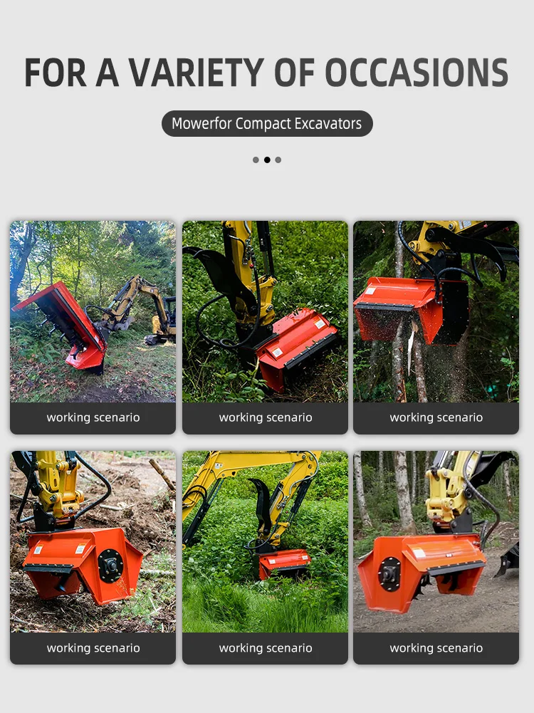 Hydraulic Brush Cutter For Mini Excavator Brush Trimmer - Buy Brush ...