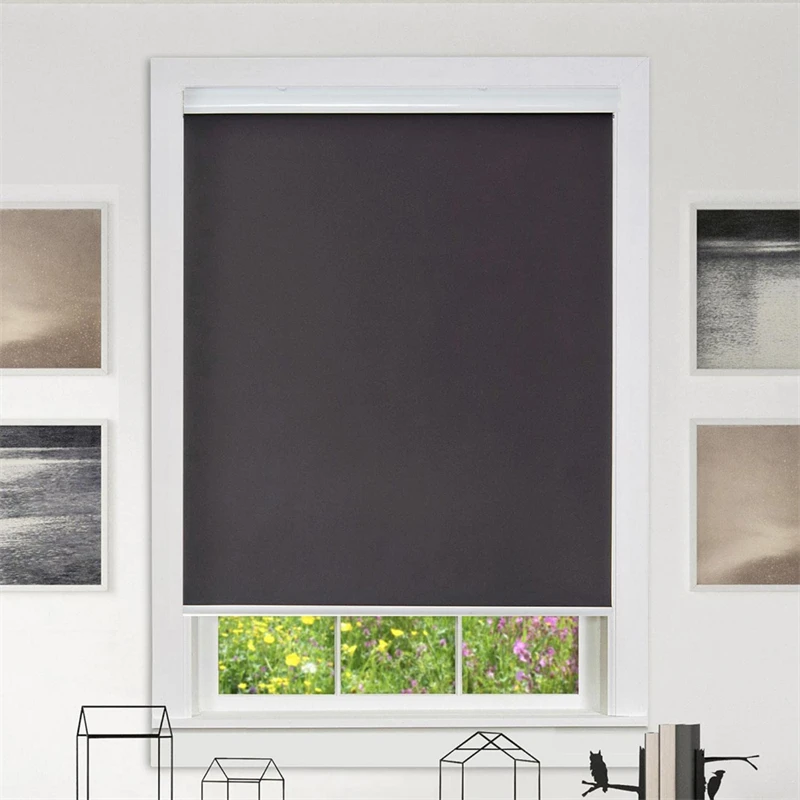 China Factory Wholesale Simple Style Spring Roller Blinds Built-In Installation Shade