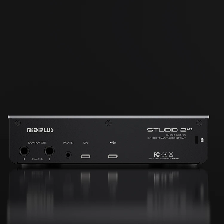 Midiplus Studio 2 OTG Professional Studio Audio Interface 2 in 2 Out USB Audio Mixer Recording Podcast Sound Card for Music Love