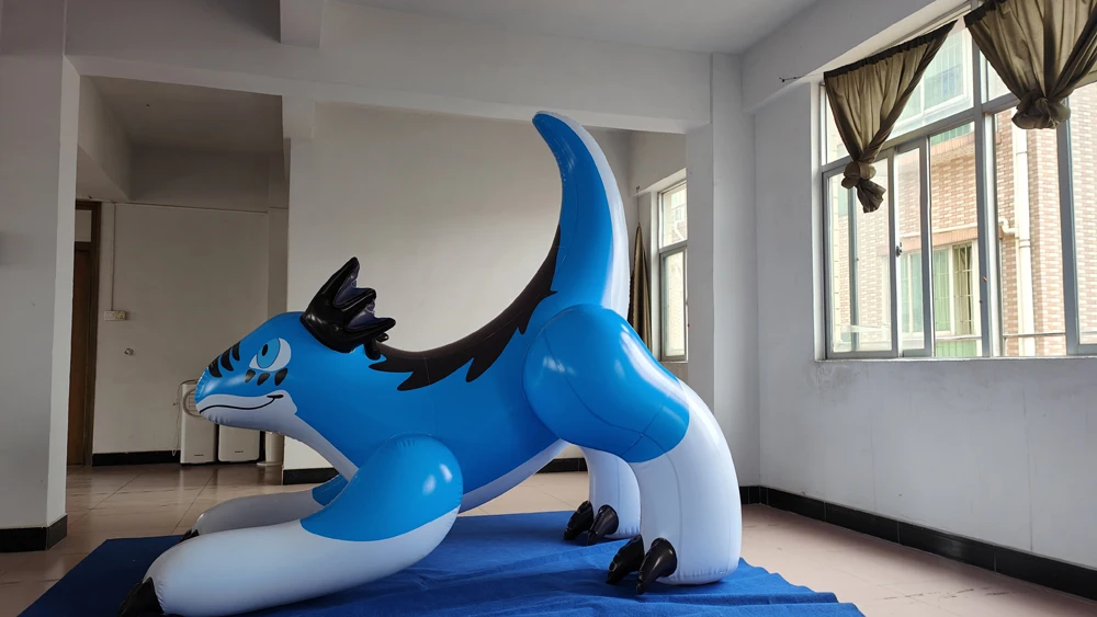 Beile Customize dark blue PVC inflatable dragon for sale