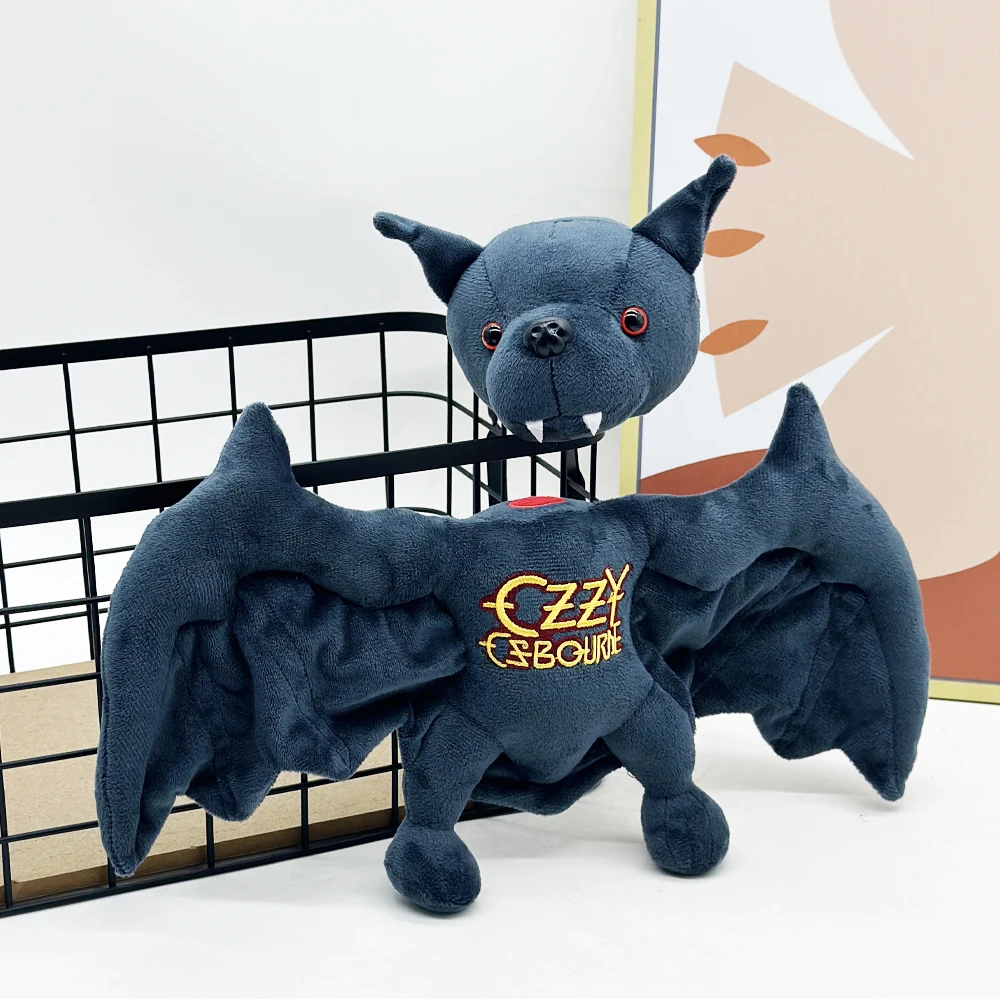 Wholesale Ozzy Osbourne Bat Biting Plush Toy Soft Magnetic Bat