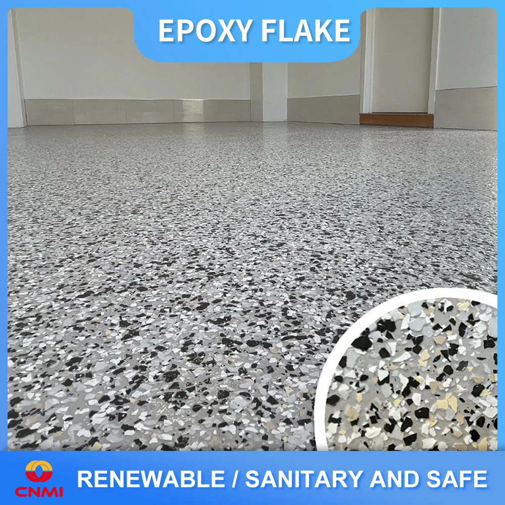 CNMI Decorative Epoxy Flake Colorful Epoxy Floor Flake Chips for Garage Flooring Many Colors to Choose