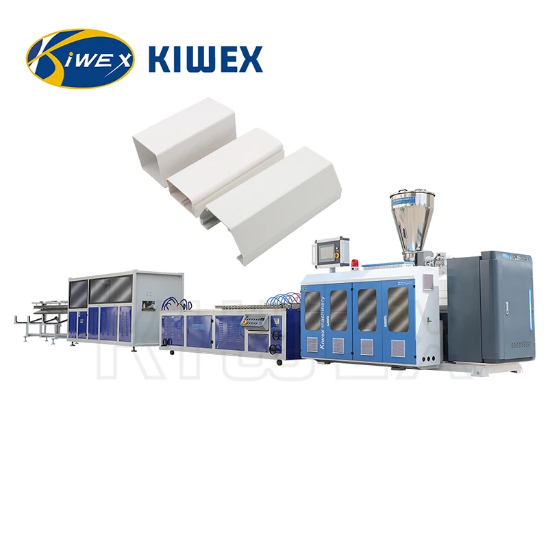 Automatic PVC Trunking Pipe Extruder Machine Line Plastic Pvc Rain Gutter Profile Making Machine