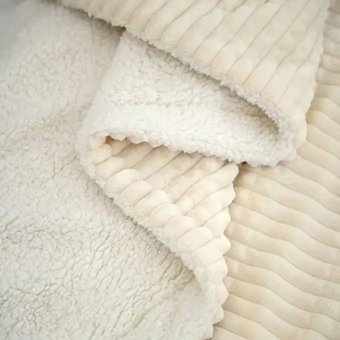 Pink Color Premium Quality Blanket Double Ply Blanket For Double Bed